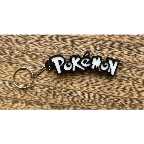 Pokémon-Inspired Keychain | Black & White | 3D Printed Collectible - Picture 2 of 2